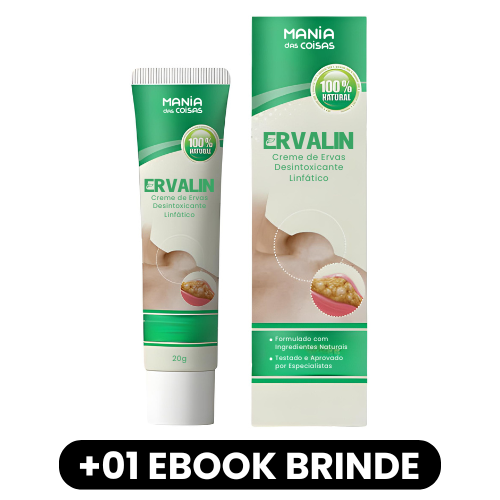 ERVALIN - Creme de Ervas Desintoxicante Linfático