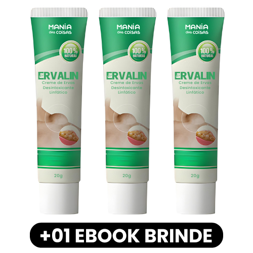 ERVALIN - Creme de Ervas Desintoxicante Linfático
