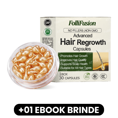 FolliFusion - Cápsulas de Crescimento Capilar - Mania das CoisasFolliFusion - Cápsulas de Crescimento CapilarMania das Coisas